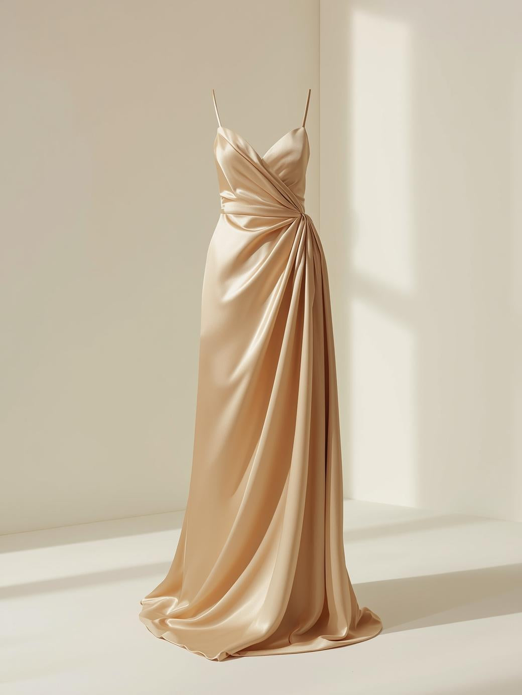 Elegant Satin Maxi Dress