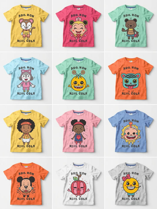 Kids Cartoon T-Shirt Multi-Pack