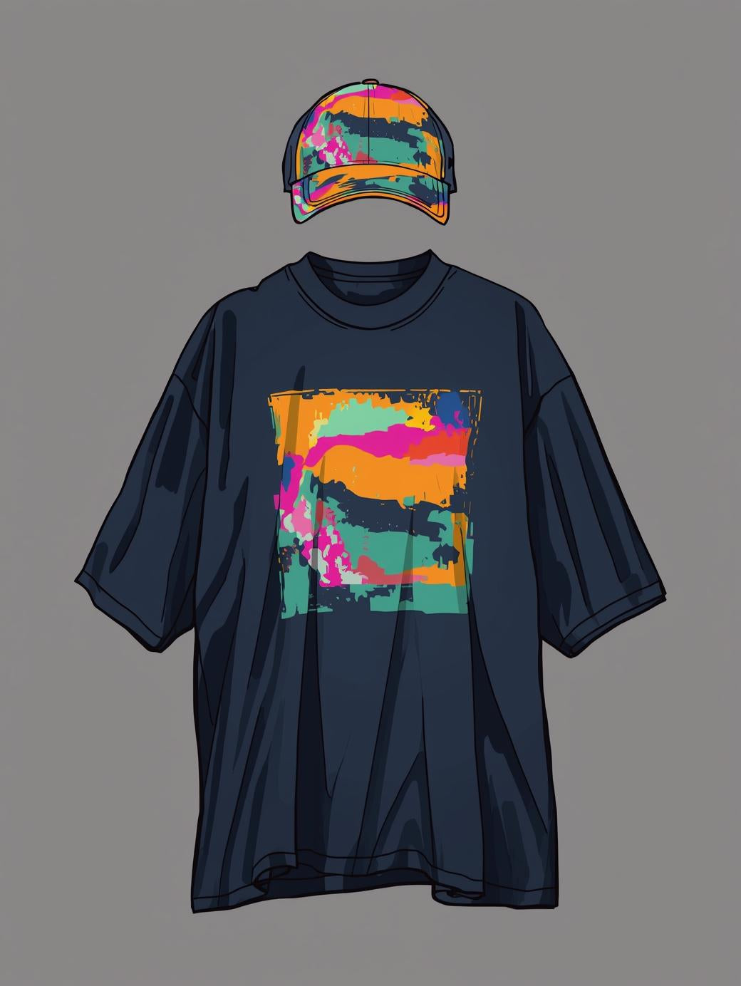 Streetwear Bundle (Oversized Tee + Cap)