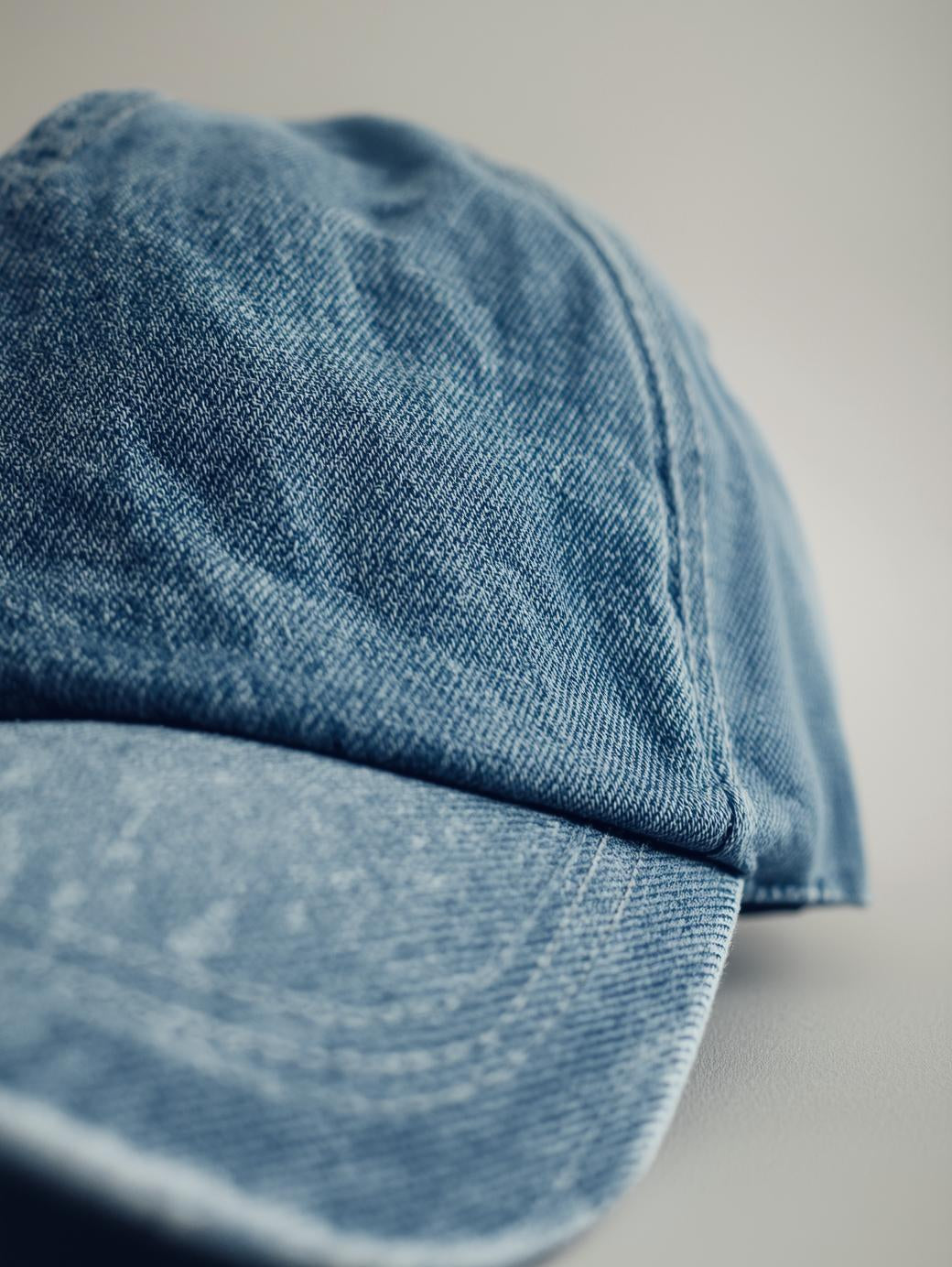 Washed Denim Cap (Vintage Style)