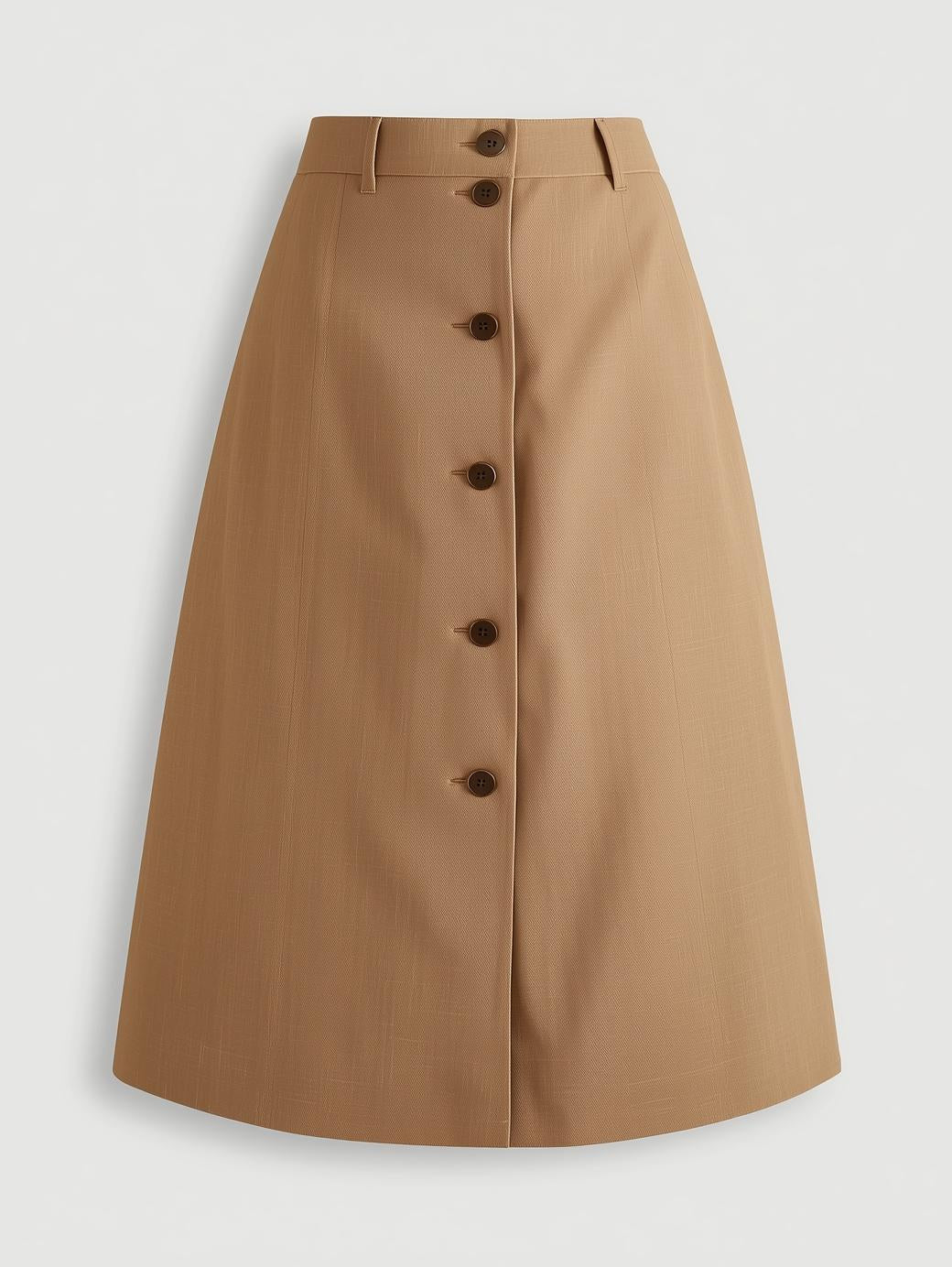 A-Line Button-Down Skirt