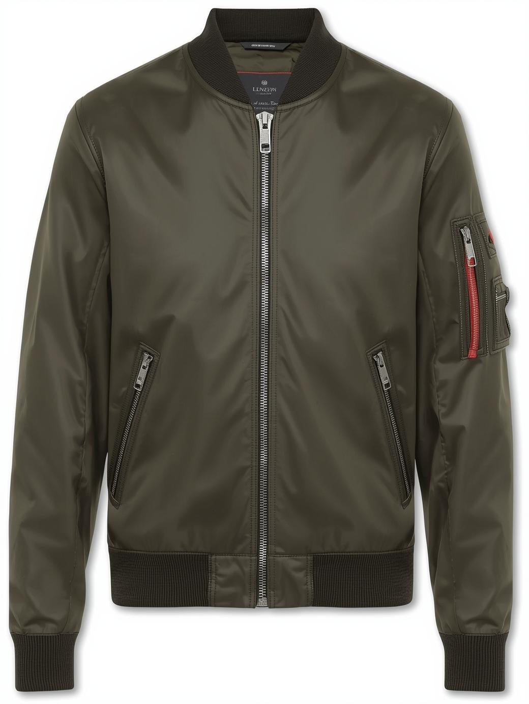Bomber Jacket with Zippered Pockets