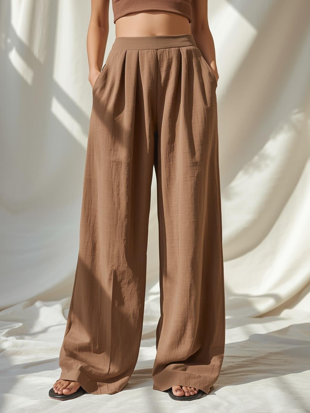 Palazzo Pants with Cropped Top