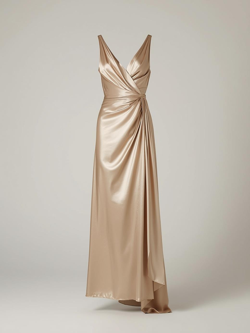 Elegant Satin Maxi Dress
