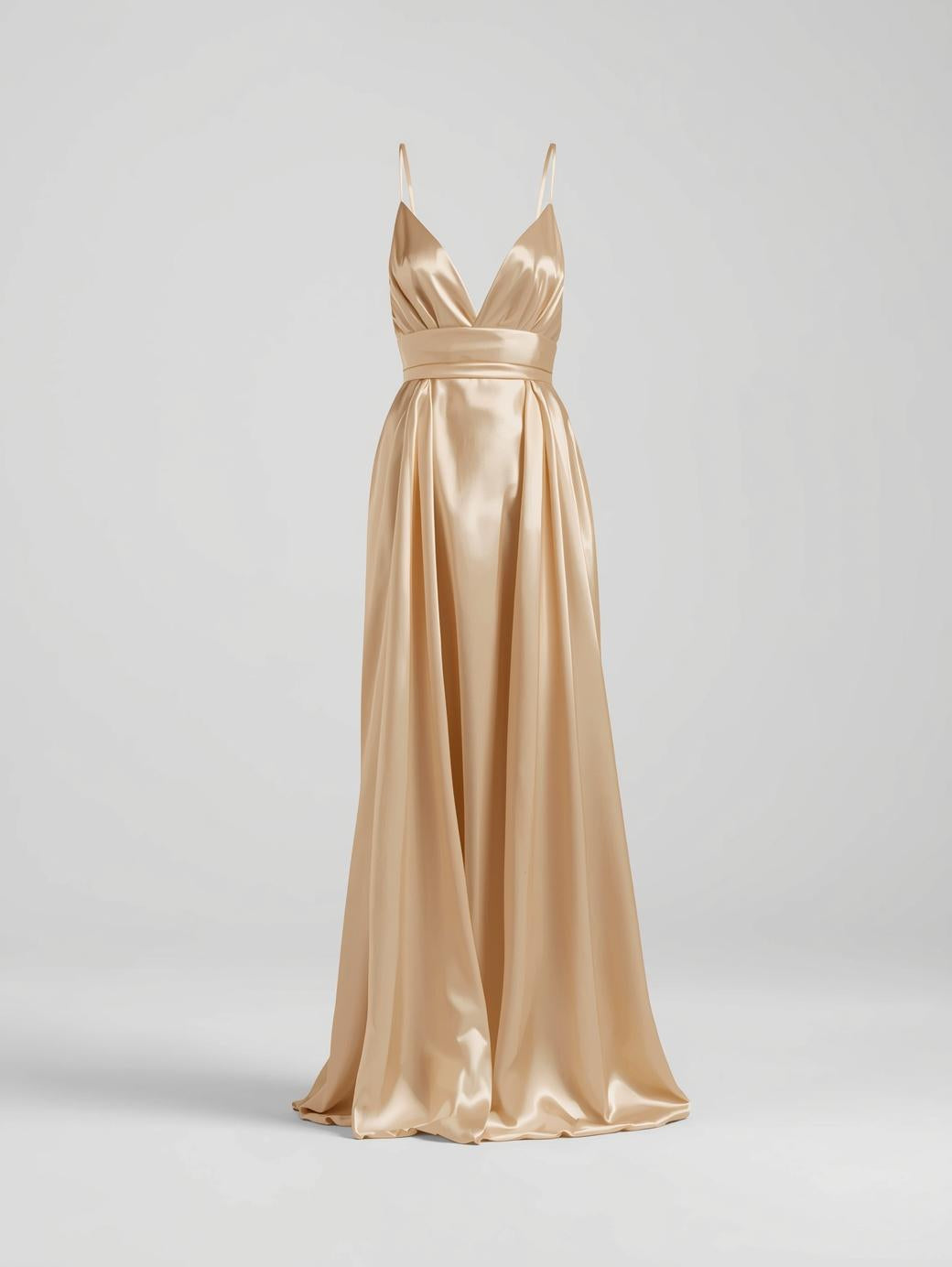Elegant Satin Maxi Dress
