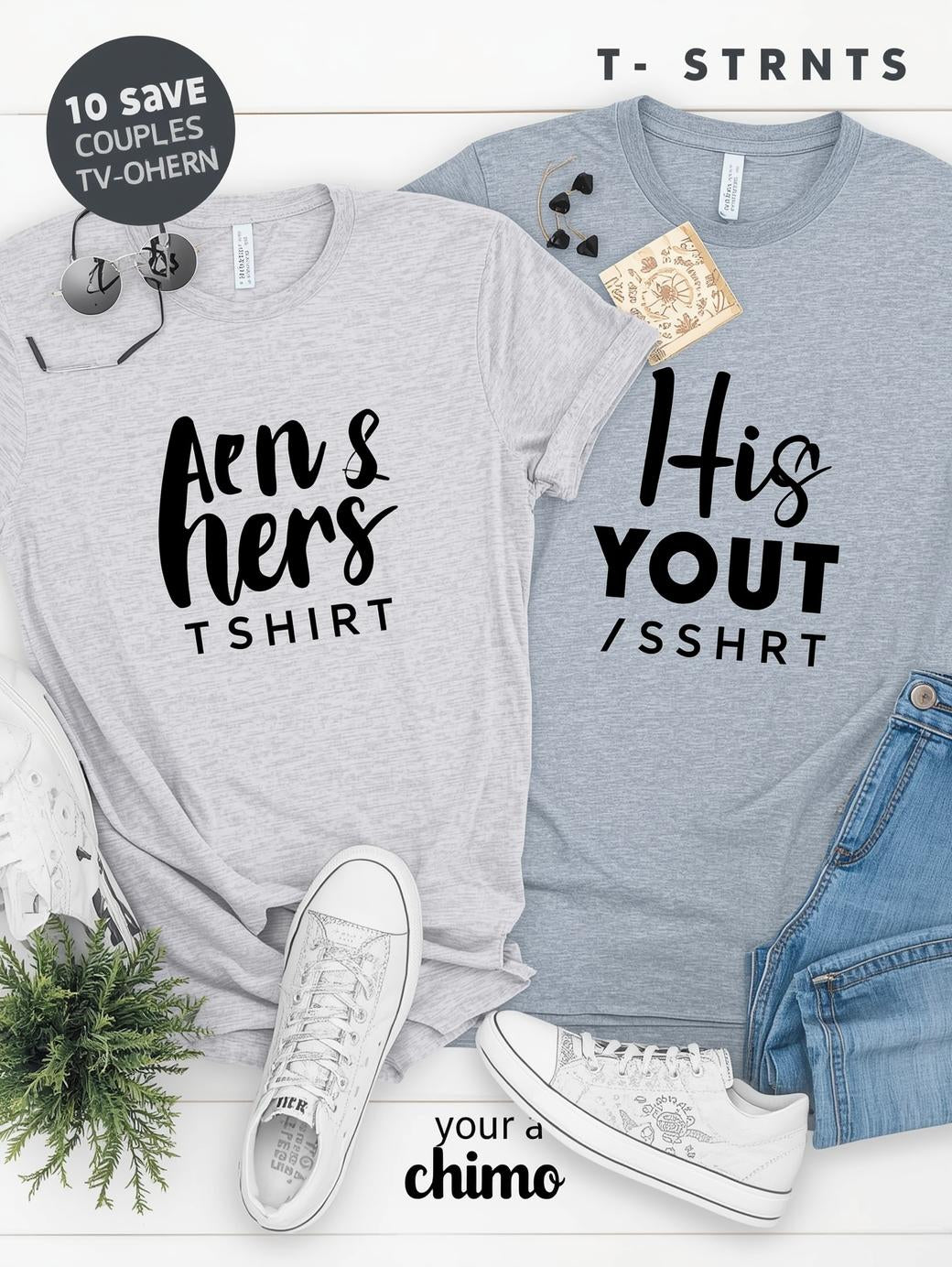 His & Hers Matching T-Shirt Set