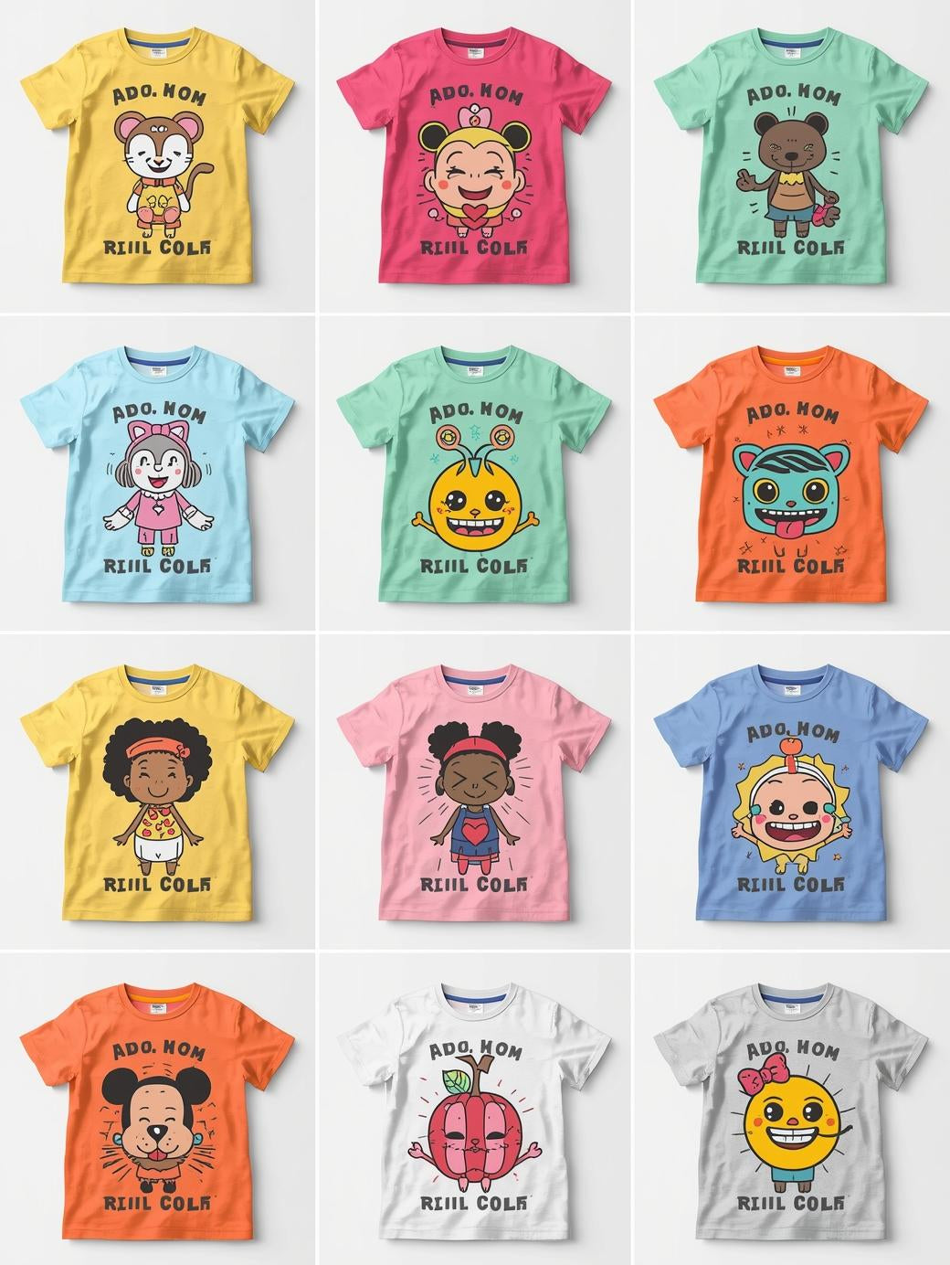 Kids Cartoon T-Shirt Multi-Pack