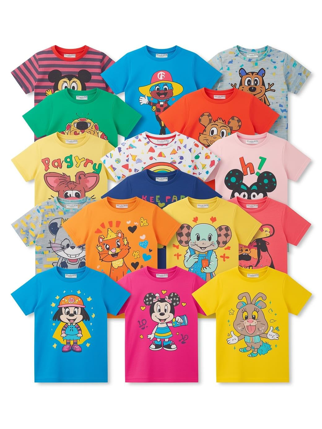 Kids Cartoon T-Shirt Multi-Pack