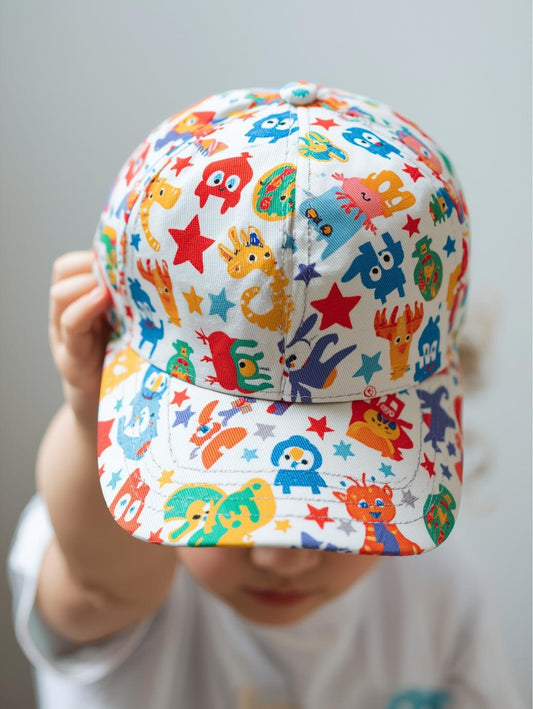 Kids Colorful Printed Cap