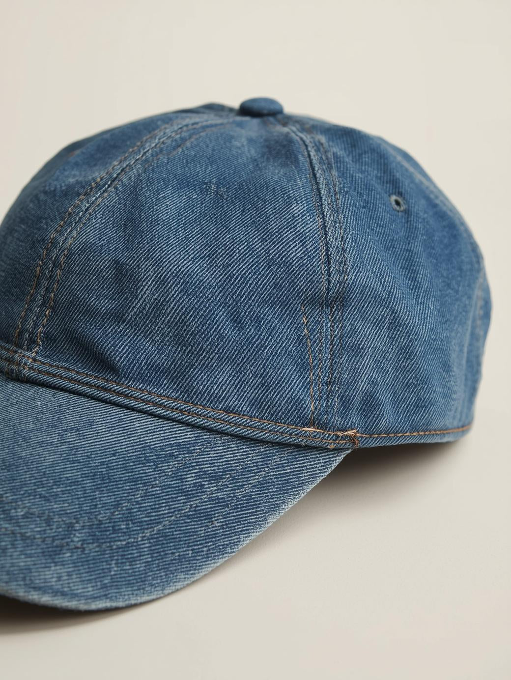 Washed Denim Cap (Vintage Style)