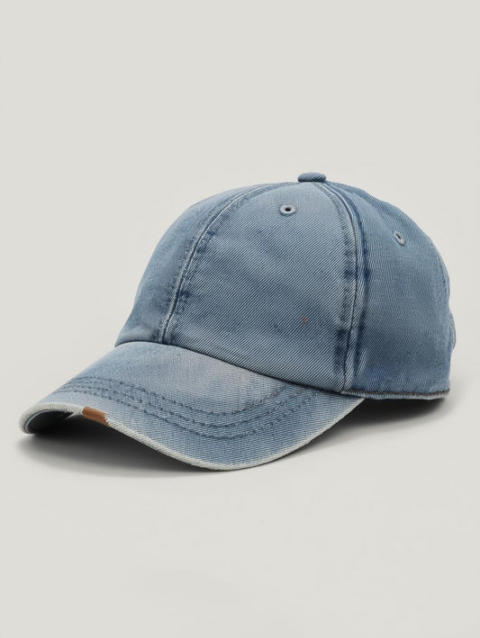Washed Denim Cap (Vintage Style)